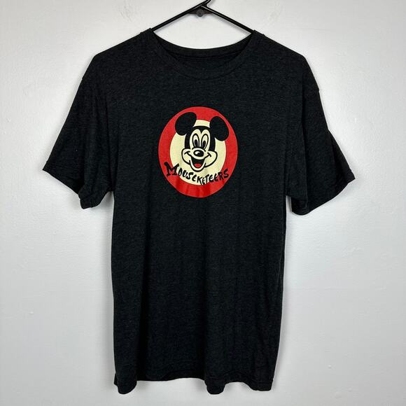 Disney Parks Disney Mouseketeers Logo Retro Dark Heather Grey T-Shirt Medium - Picture 1 of 8